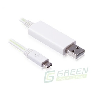 Кабель USB Greenconnect GC-UA2MCL02-0.8m-white 0.8m