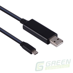 Кабель USB Greenconnect GC-UA2MCL02-0.8m-black 0.8m