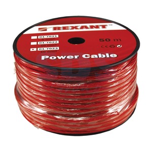 Аккумуляторный кабель Rexant 01-7022 Power Cable 1х10мм (50 метров)