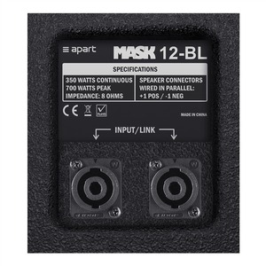 Колонка концертная Apart MASK12-BL