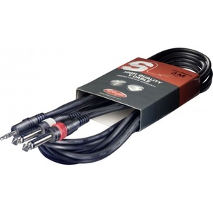 Кабель аудио Jack - Jack Stagg SYC3/MPS2P E 3.0m