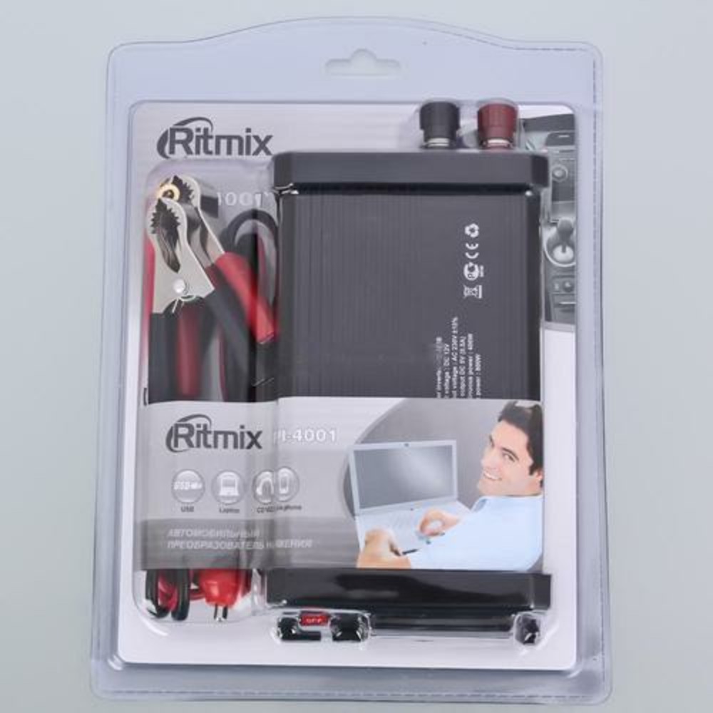 Автомобильный инвертор 220В Ritmix RPI-4001 USB