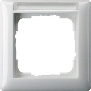 Рамка 1 пост Gira 109103 Standard 55 Установочные рамки одноместные глянцевый белый