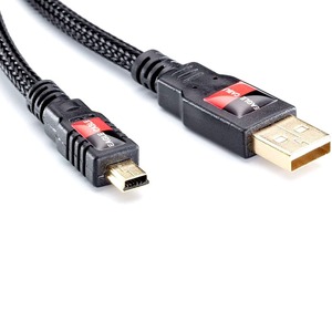 Кабель USB 2.0 Тип A - B 5pin mini Eagle Cable 10061008 DELUXE USB A-Mini B 0.8m
