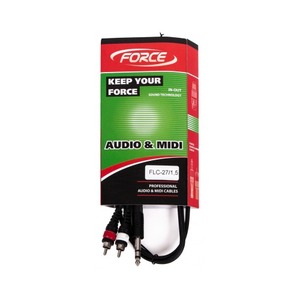 Кабель аудио Jack - RCA FORCE FLC-27/1,5 1.5m