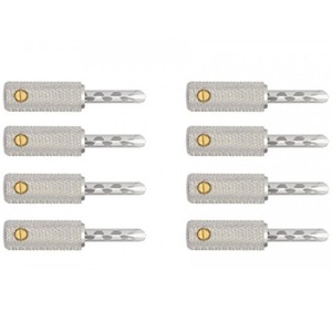 Разъем Акустический WireWorld BANSUTM08 Uni-Term Banana Silver (8 штук)