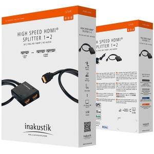 Усилитель-распределитель HDMI Inakustik 0032470123 Star HDMI Splitter 1-2 4K/3D