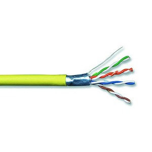 Отрезок акустического кабеля QED (арт. 1692) Professional QXCAT5e-FTP LSOH Yellow 7.0m