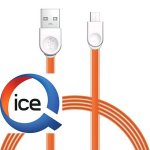 Кабель USB 2.0 Тип A - B micro ICE-Q Pasta-MicroUSB-USB-O 1.0m