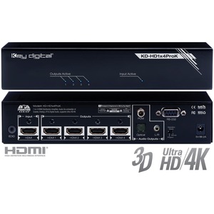 Усилитель-распределитель HDMI Key Digital KD-HD1X4PROK