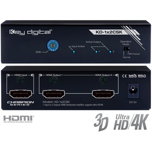 Усилитель-распределитель HDMI Key Digital KD-1X2CSK