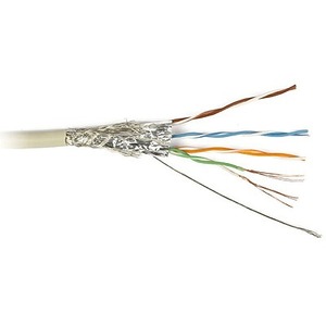 Отрезок кабеля витая пара Hyperline (арт. 2546) SFTP4-C5E-SOLID-GY 4.65m
