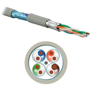 Отрезок кабеля витая пара Hyperline (арт. 2558) SFTP4-C6a-SOLID-INDOOR-PVC 4.5m
