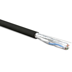 Отрезок кабеля витая пара Hyperline (арт. 2597) UFTP4-C6-SOLID-OUTDOOR-LSZH-BK 4.8m