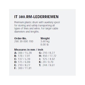 Катушка для транспортировки кабеля Schill IT 380.RM