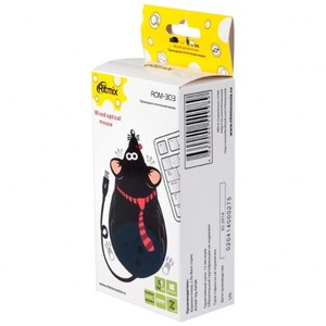 Мышь компьютерная Ritmix ROM-303 Black