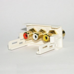 Розетка RCA Dr.HD 016002003 SOC 3xRCA