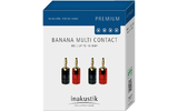 Разъем Банана Inakustik 0081471 Premium Banana Multi Contact 4-Set