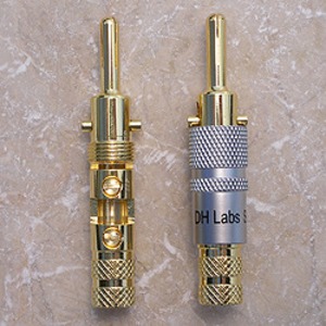 Разъем Акустический DH Labs Banana Locking-1 Plug Gold