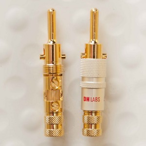 Разъем Акустический DH Labs Banana Locking-1 Plug Gold