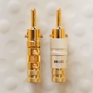 Разъем Акустический DH Labs Banana Locking-2 Plug Gold