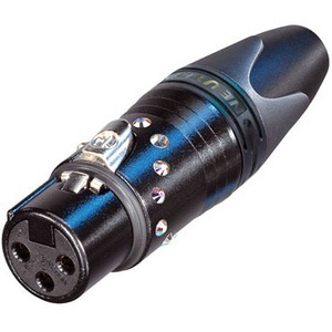 Разъем XLR Neutrik NC3FXX-B-CRYSTAL