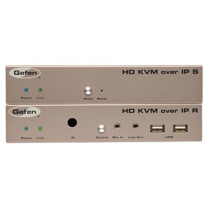 Передача по IP сетям HDMI, USB, RS-232, IR и аудио Gefen EXT-HDKVM-LAN