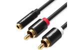 Кабель аудио Jack - RCA Vention VAB-R01-S100 1.0m