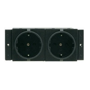 Двойная сетевая розетка для установки в систему TBUS (европейская) Kramer TS-2DE