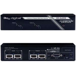 Матричный коммутатор HDMI Key Digital KD-2X2CS