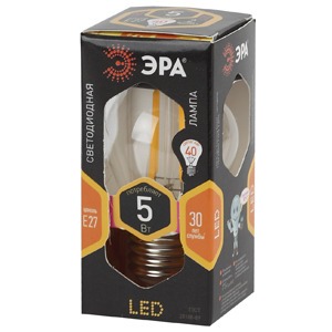 Лампа ЭРА F-LED P45-5w-827-E27