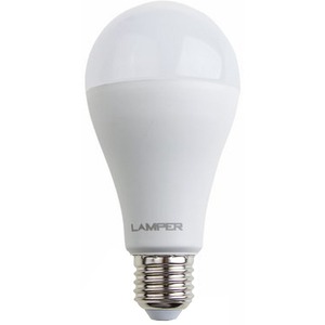 Лампа Lamper 601-637 LED A65 E27 15W 4000K 1400Lm 220V STANDARD