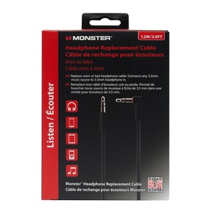Кабель аудио для наушников Monster 131976-00 Headphones Mini to Mini Cable 1.2m