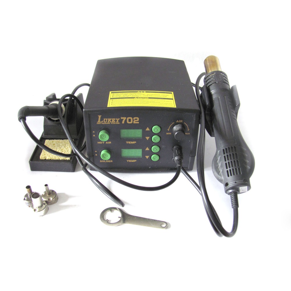 Паяльная станция Lukey 702 (фен+паяльник)