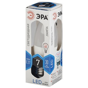 Лампа ЭРА LED smd B35-7w-840-E14