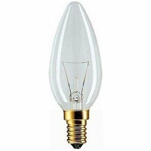Лампа ЭРА ДС (B35) 60Вт 230V E14 свечка, прозр. в цветной гофре