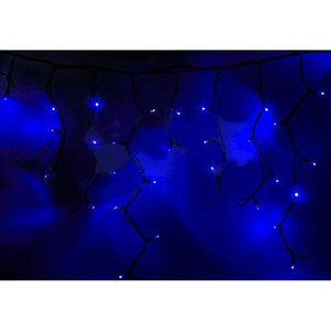 Гирлянда Neon-Night Айсикл светодиодный 4.8 х 0.6 м черный провод 220В диоды синие 255-133