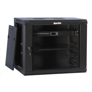 Настенный рэковый шкаф 19 дюймов Hyperline TWM-2766-GR-RAL9004