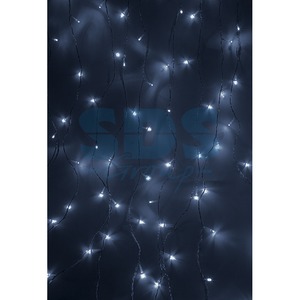 Гирлянда Neon-Night Светодиодный 1.5х1.5м свечение с динамикой прозрачный провод 220В диоды белые 235-035
