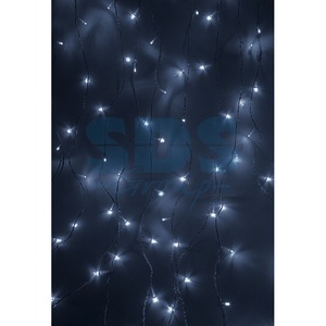 Гирлянда Neon-Night Светодиодный 1.5х1.5м свечение с динамикой прозрачный провод 220В диоды белые 235-035