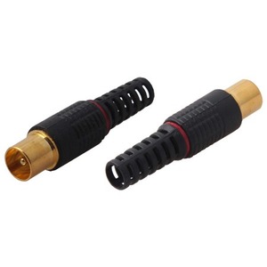 Разъем Антенный Rexant 05-2042 штекер TV без пайки Черный (1 штука)