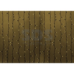 Гирлянда Neon-Night 235-126 Светодиодный 2х1.5м постоянное свечение темно-зеленый провод 220В диоды ТЁПЛО-БЕЛЫЕ