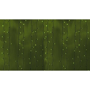 Гирлянда Neon-Night 235-144 Светодиодный 2х3м постоянное свечение черный провод 220В диоды ЗЕЛЁНЫЕ