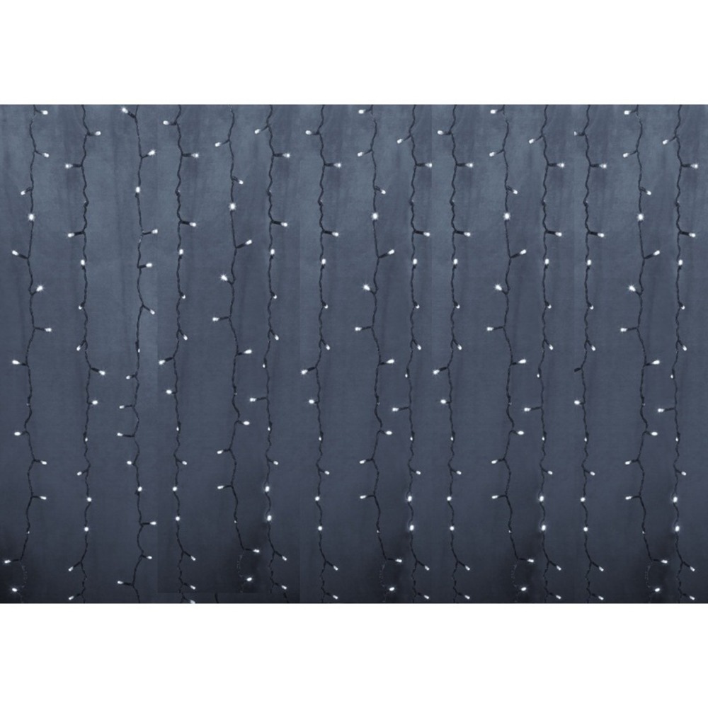 Гирлянда Neon-Night 235-195 Светодиодный 2х9м, постоянное свечение, прозрачный провод, 220В, диоды БЕЛЫЕ