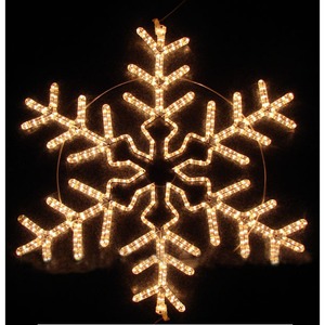 Световая фигура Neon-Night Большая Снежинка, тепло-белый 501-313