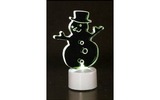 Световая фигура Neon-Night 501-043 Фигура светодиодная на подставке Снеговик в шляпе 2D