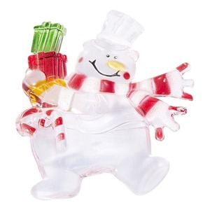 Световая фигура Neon-Night 501-022 Снеговик с подарком RGB на присоске