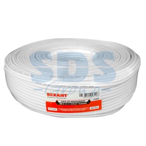 Кабель управления и контроля Rexant 01-4012 KBK-B-2x0,50мм2, белый (200 метров)