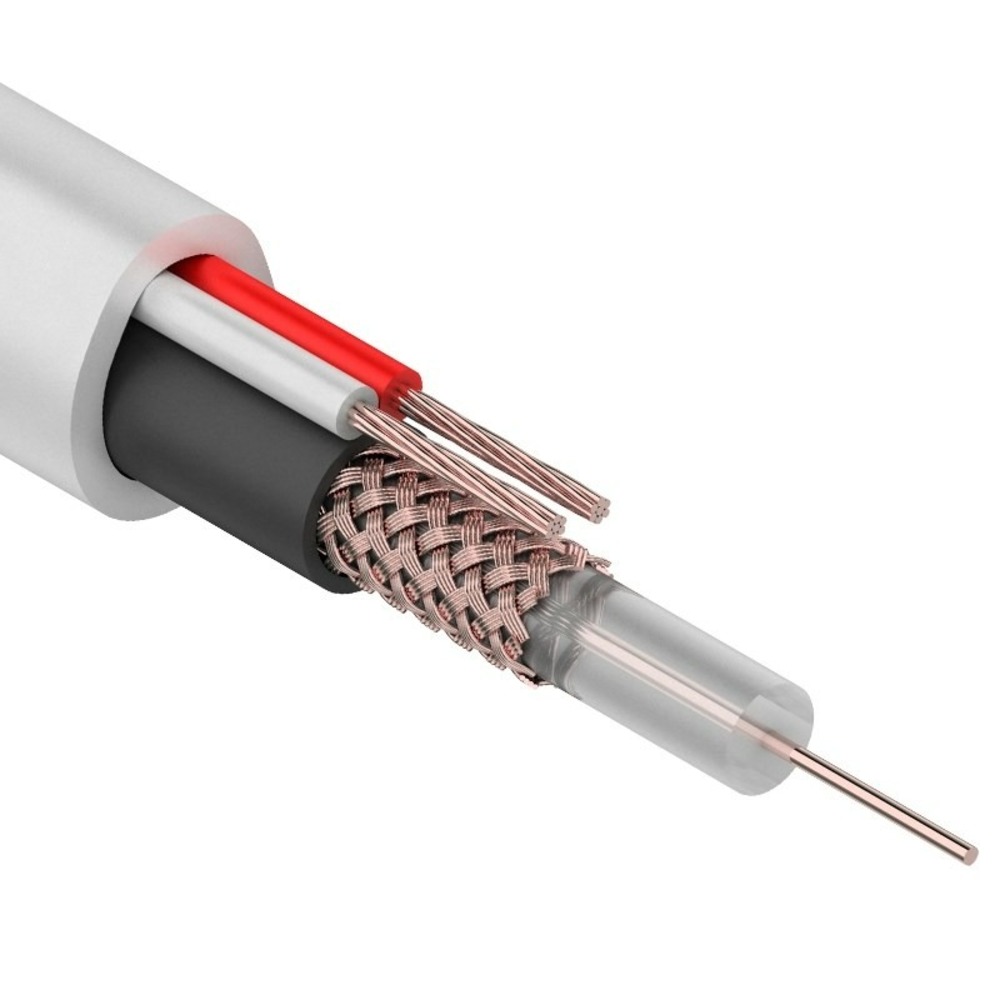 Кабель управления и контроля Rexant 01-4014 KBK-B- 2x0,75мм2, белый (200 метров)