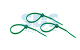 Хомут нейлоновый (кабельная стяжка) Rexant 07-0103-25 зеленый 100 х 2.5 мм (25 штук)